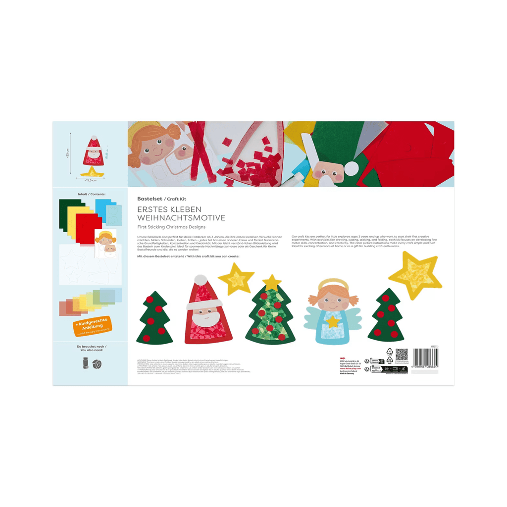 Klebeset Weihnachten mit 7 Motiven HABA für Kinder ab 3 Jahren