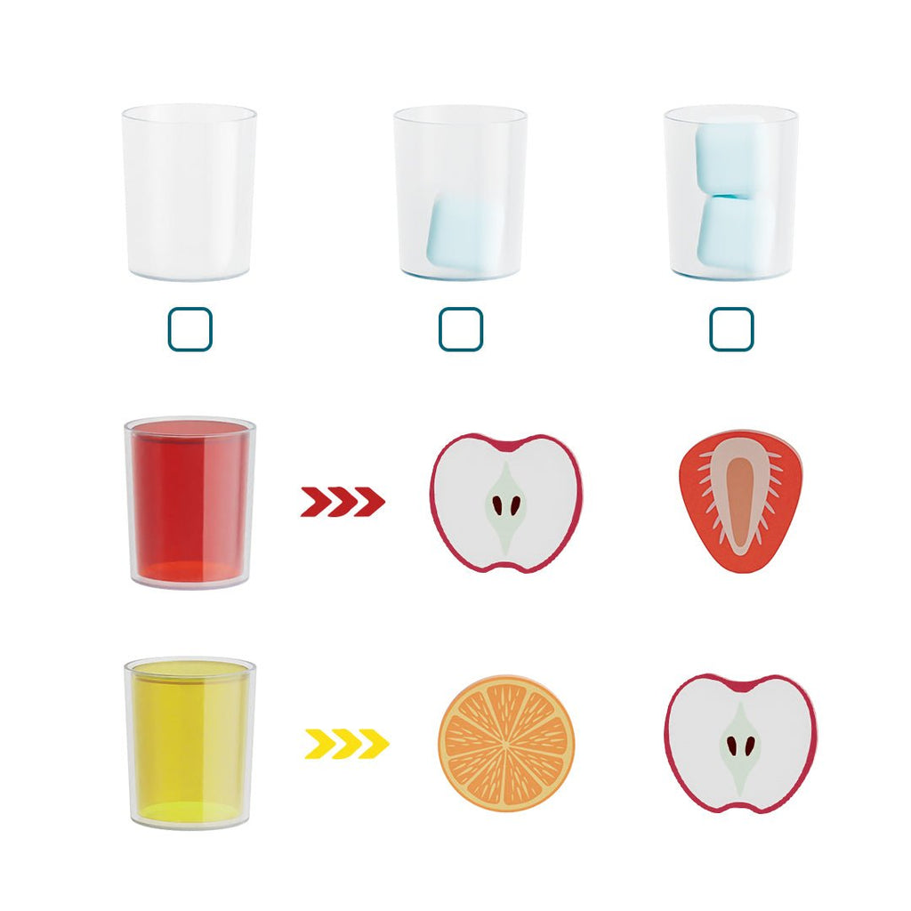 Fruchtspielzeug Set mit Becher und Menükarte