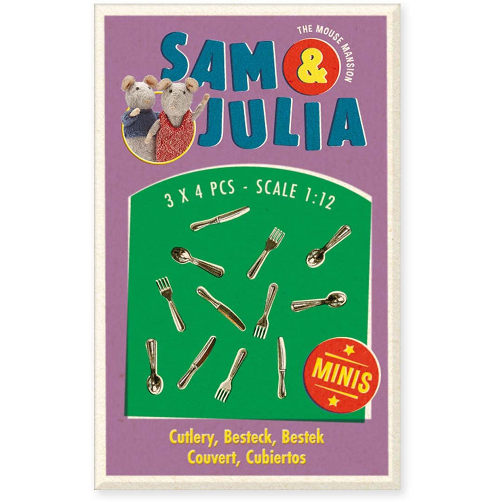 Sam & Julia Miniaturset - Minis: Besteck (12er) - The Mouse Mansion Company BV