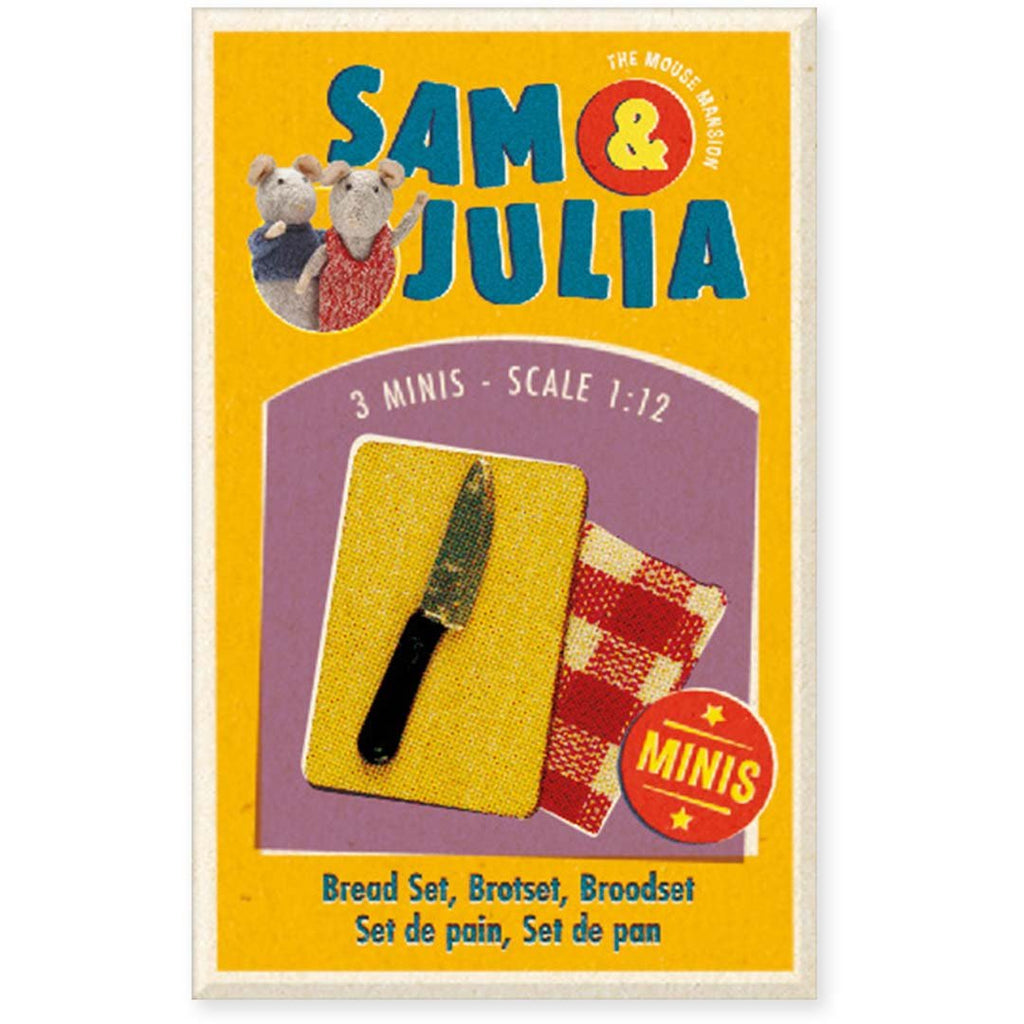 Sam & Julia Miniaturset - Minis: Brotschneide - Set - The Mouse Mansion Company BV
