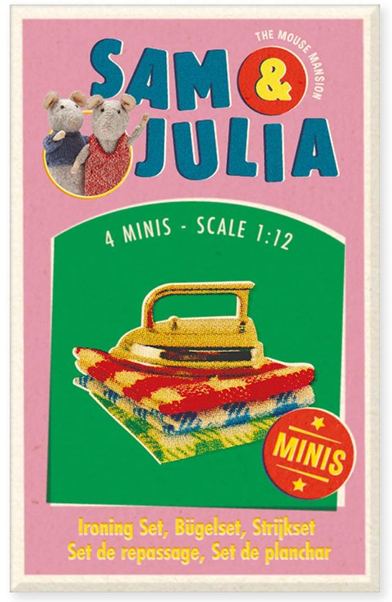 Sam & Julia Miniaturset - Minis: Bügeleisen - The Mouse Mansion Company BV