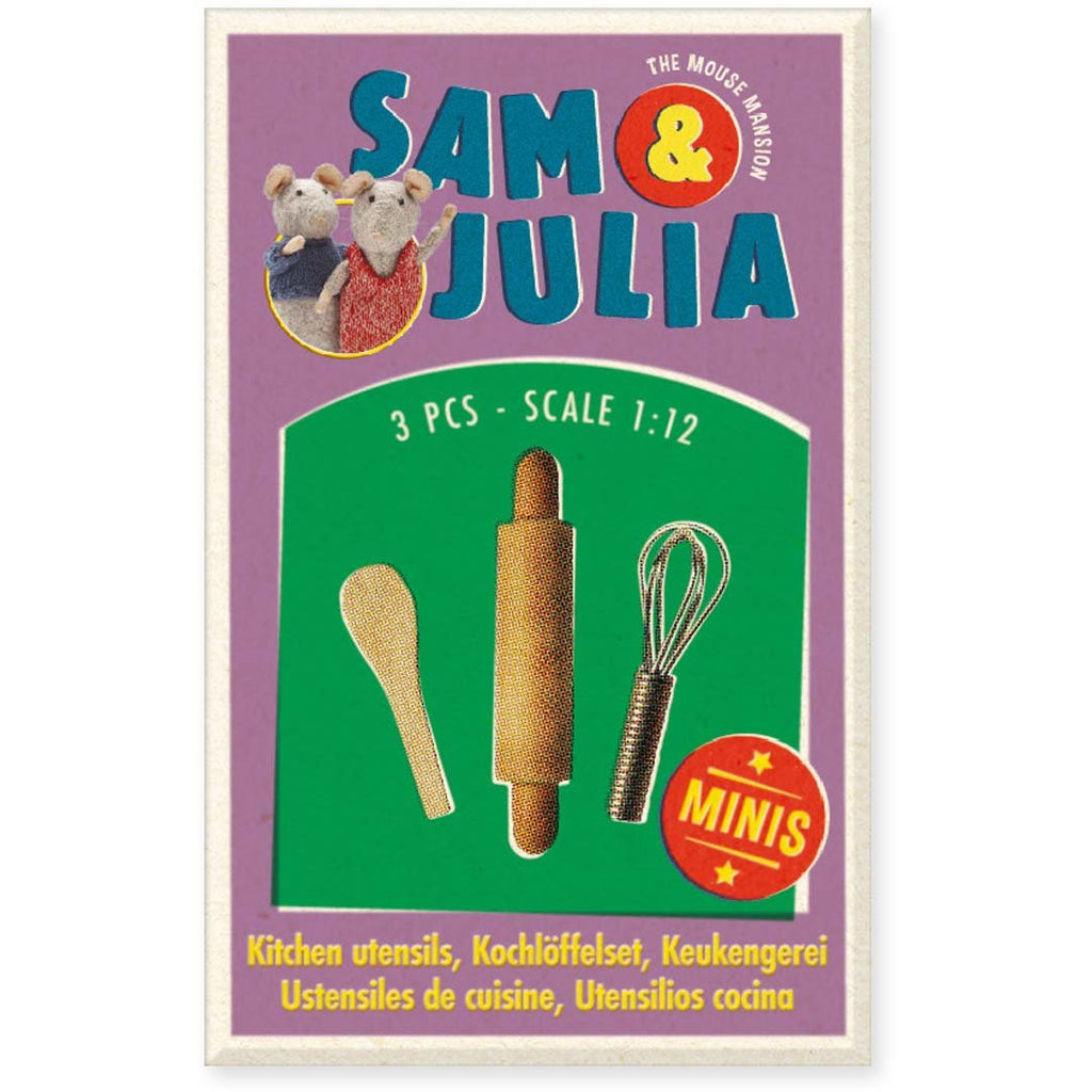 Sam & Julia Miniaturset - Minis: Küchenutensilien - The Mouse Mansion Company BV