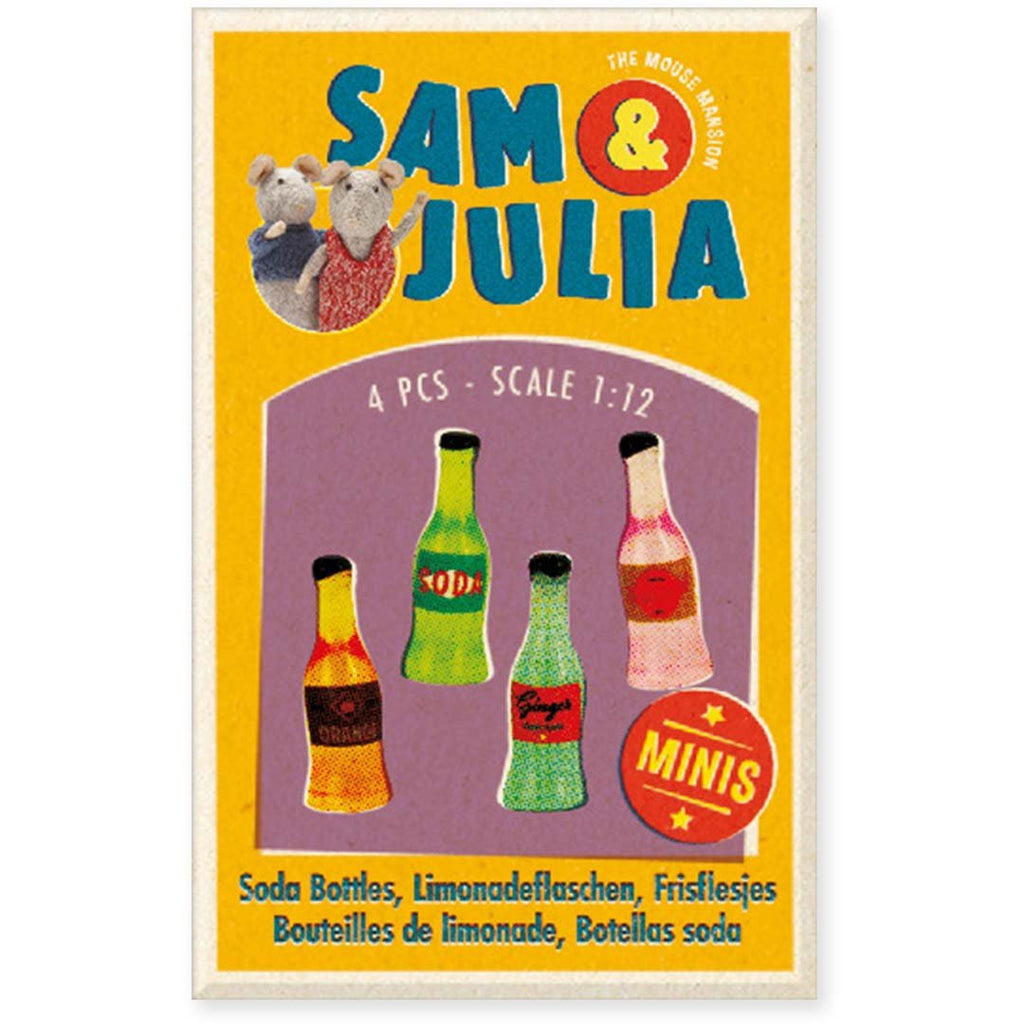 Sam & Julia Miniaturset - Minis: Limonadenflaschen (4er) - The Mouse Mansion Company BV