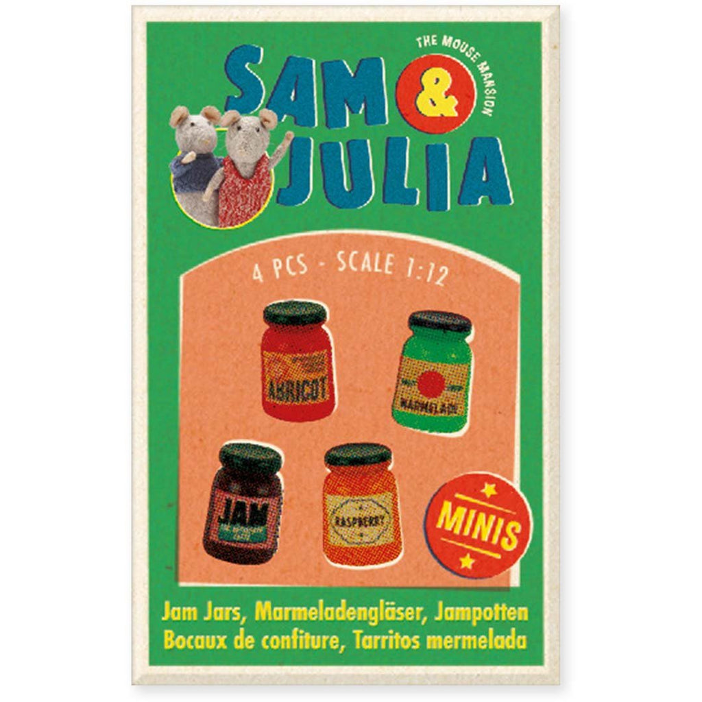 Sam & Julia Miniaturset - Minis: Marmeladengläser (4er) - The Mouse Mansion Company BV