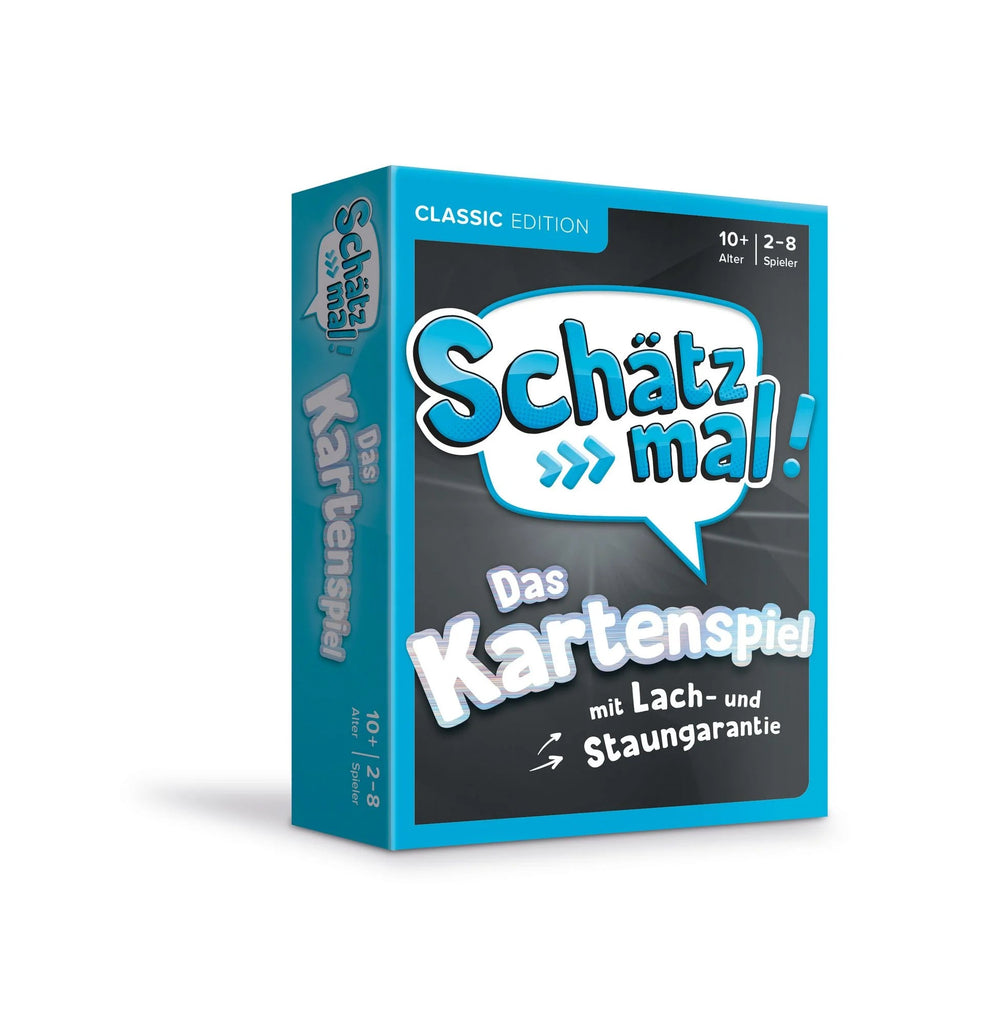 Schätz mal Kartenspiel Classic Edition in hochwertiger Box mit 100 Karten für Spieler ab 10 Jahren
