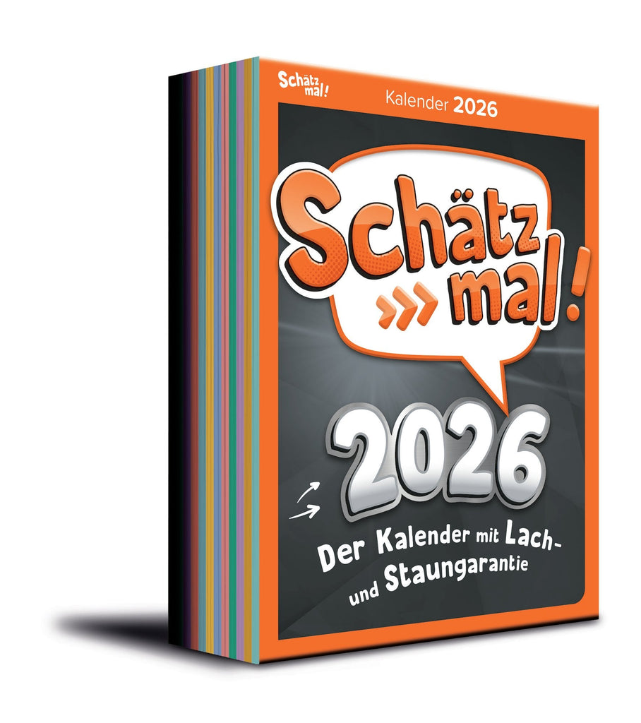 Schätz mal Kalender 2026 Abreißkalender mit Fragen und Antworten für Familie
