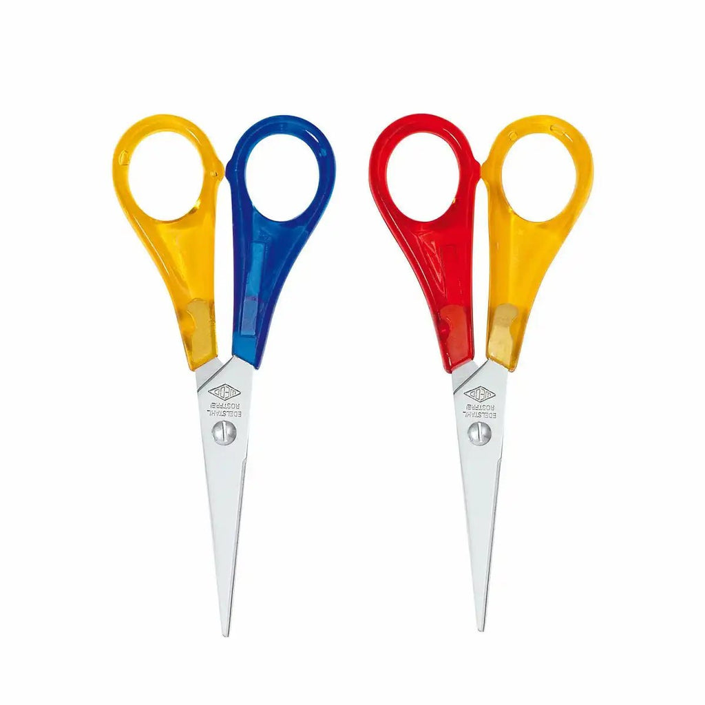 Kinderschere Linkshand 13 cm mit Namensfeld WEDO farbig sortiert