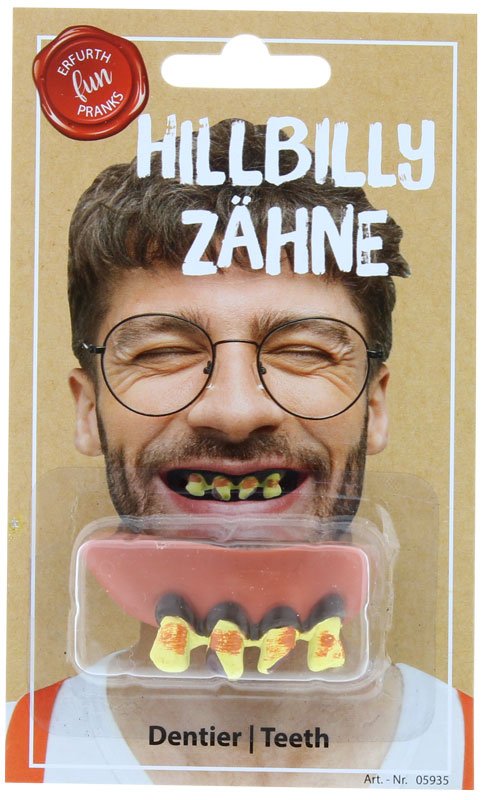 Scherzartikel - Hillbilly Zombie Zähne - Erfurth