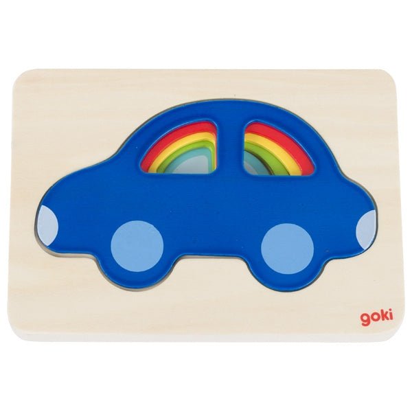 Lernpuzzle Auto Goki für Kleinkinder ab 2