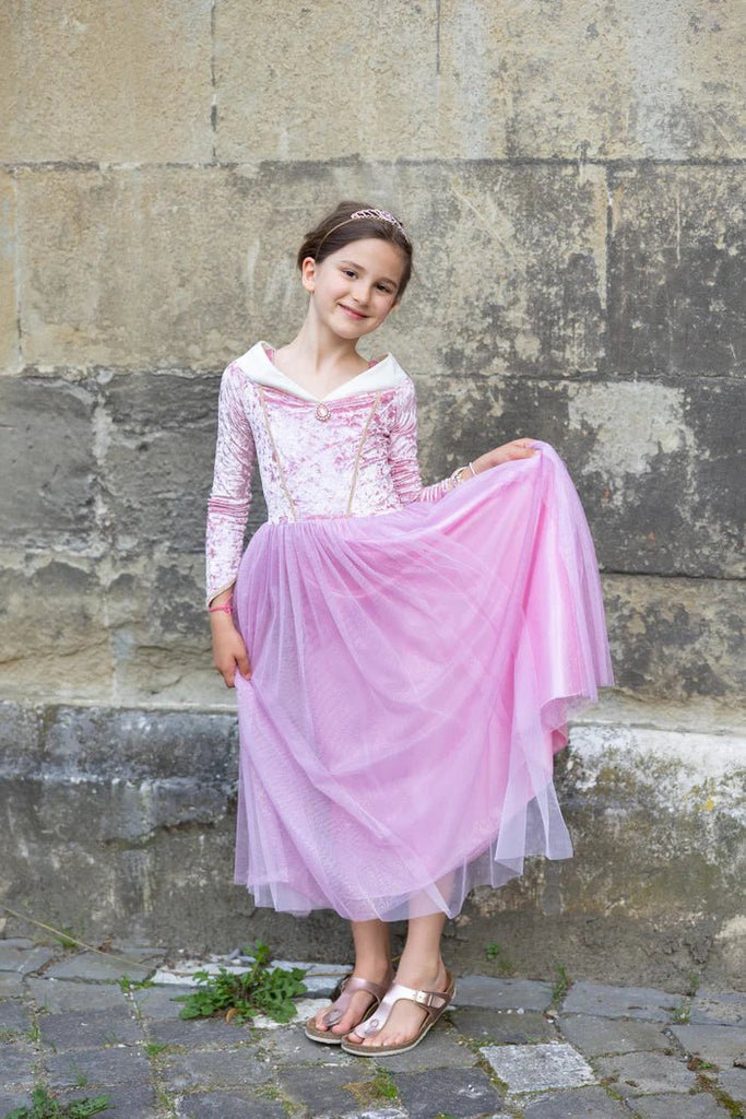 Kinderkostüm Sleeping Sweetheart Kleid mit Edelstein 7–8