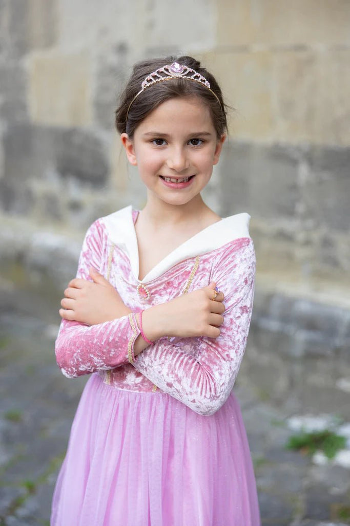 Sleeping Sweetheart Prinzessinnenkleid rosa Samt Tüll 7–8 Jahre