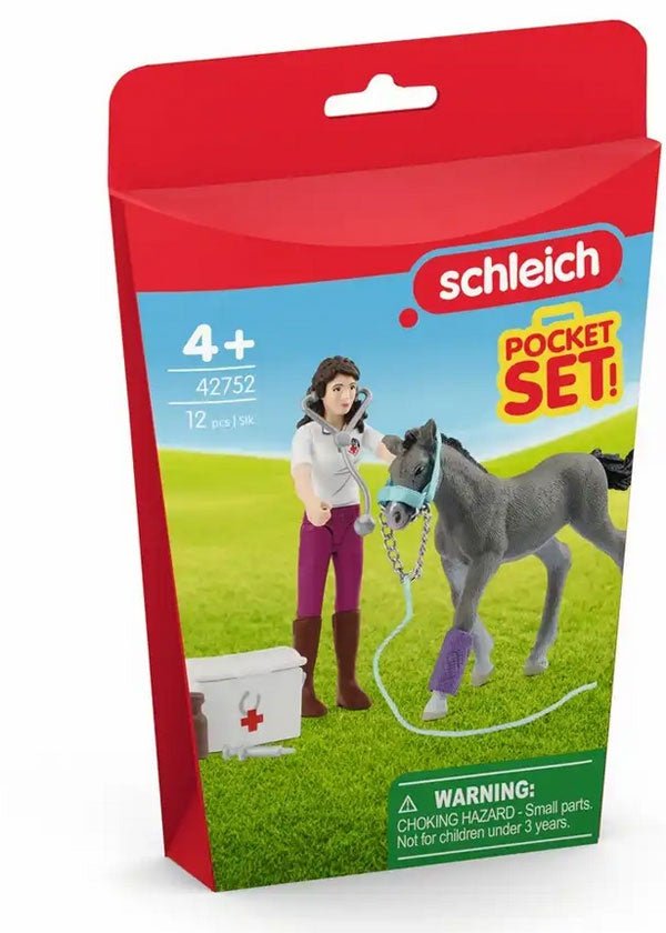 Schleich 42752 - Mini Spielset Mrs. Kramer mit Fohlen - Schleich