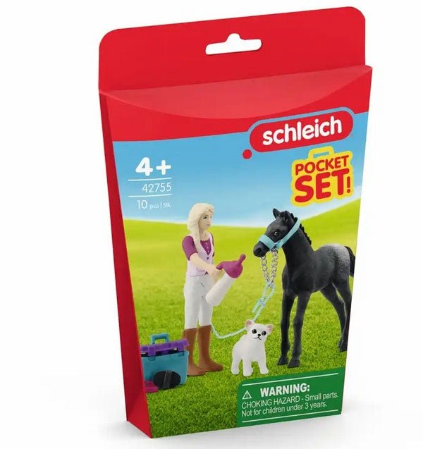 Schleich 42755 - Mini Spielset Pflegeset für Fohlen - Schleich