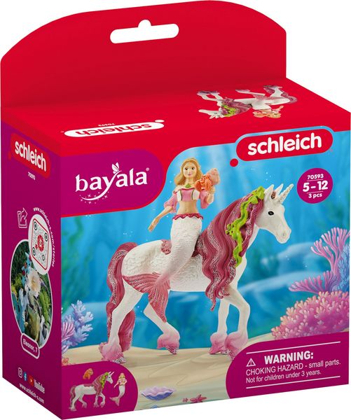 Schleich Bayala - Meerjungfrau - Feya auf Unterwassereinhorn - Schleich