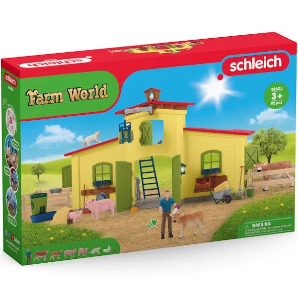 Schleich® Farm World - Großer Stall mit Tieren und Zubehör - Schleich