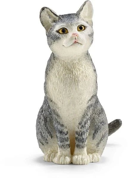 Schleich - Farm World, Katze, sitzend - Schleich