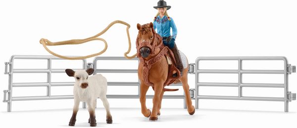 Schleich - Farm World - Team Roping mit Cowgirl - Schleich