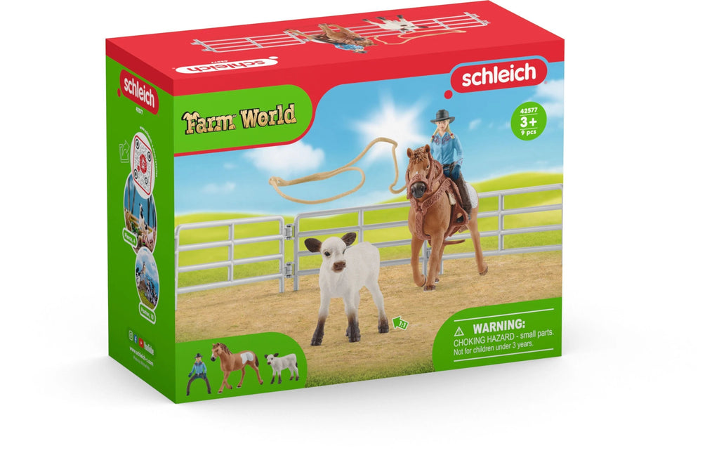 Schleich - Farm World - Team Roping mit Cowgirl - Schleich