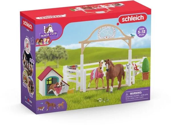 Schleich Horse Club - Hannahs Gastpferd mit Hündin Ruby - Schleich