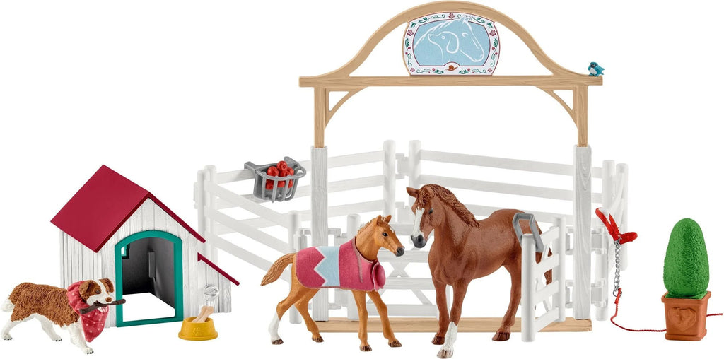 Schleich Horse Club - Hannahs Gastpferd mit Hündin Ruby - Schleich