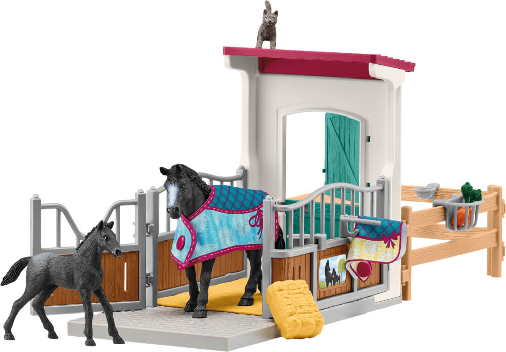 Schleich - Horse Club - Pferdebox mit Stute und Fohlen - Schleich