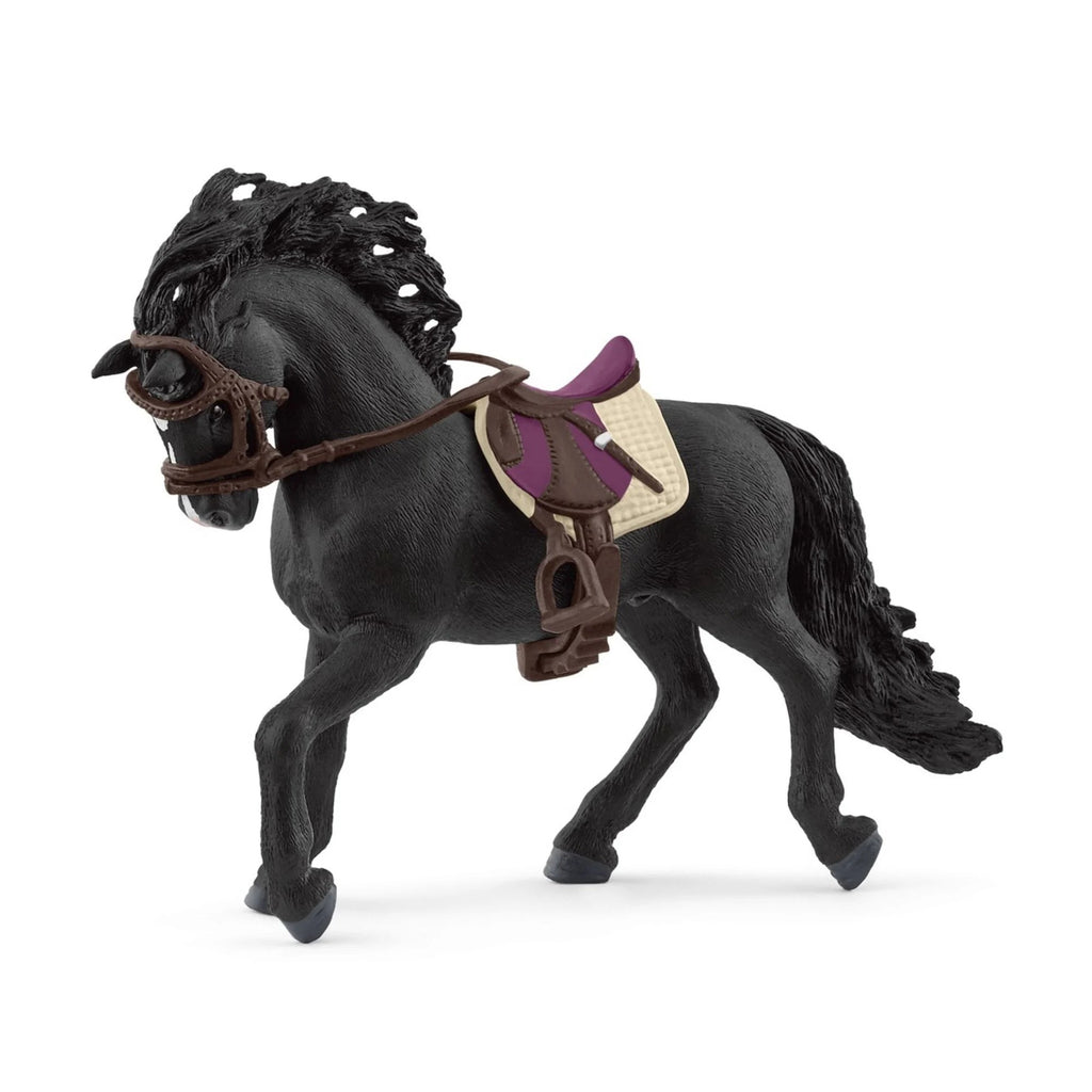 Schleich Horse Club Pura Raza Espanola Hengst mit Sattel und Zaumzeug - Schleich