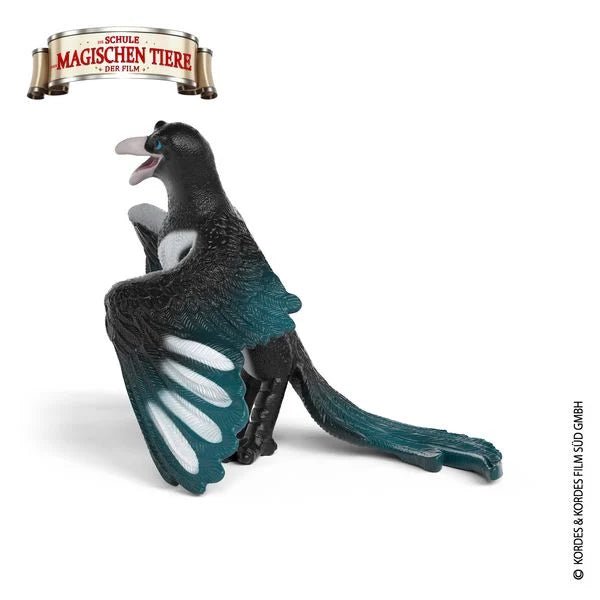 Detaillierte Elsterfigur aus Schleich Die Schule der magischen Tiere
