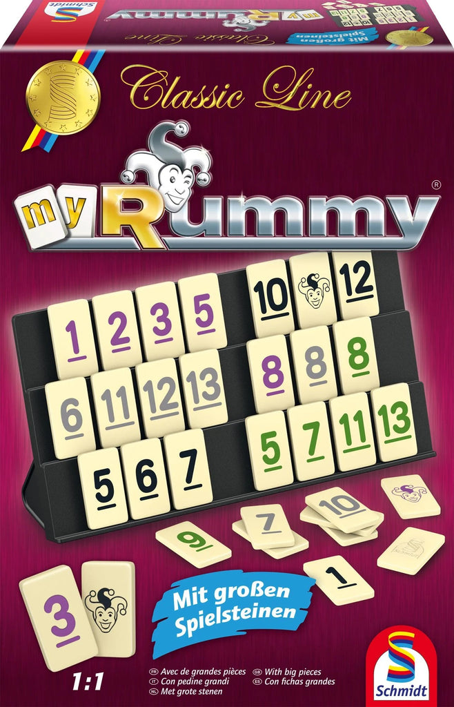 Schmidt Spiele - Classic Line, MyRummy, mit großen Spielfiguren - Schmidt Spiele