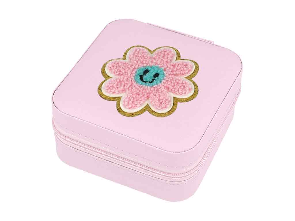 Schmuckbox Blume rosa kompakte Schmuckbox für Reisen bb Klostermann