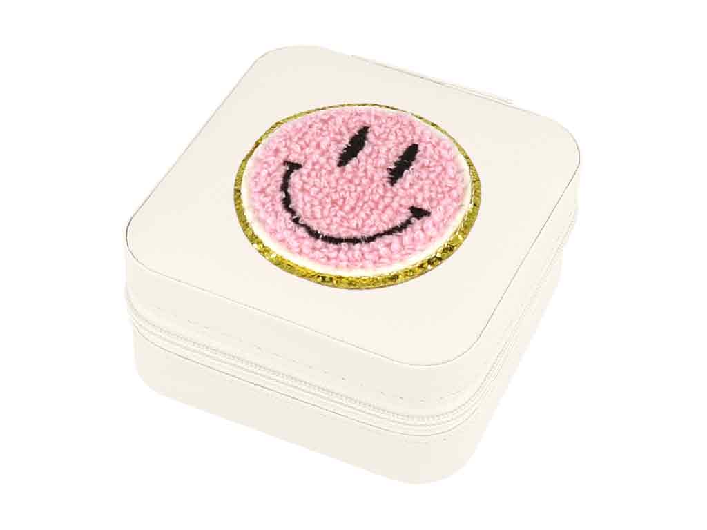 Schmuckbox Smiley beige kompakte Smiley Schmuckbox für Reisen bb Klostermann