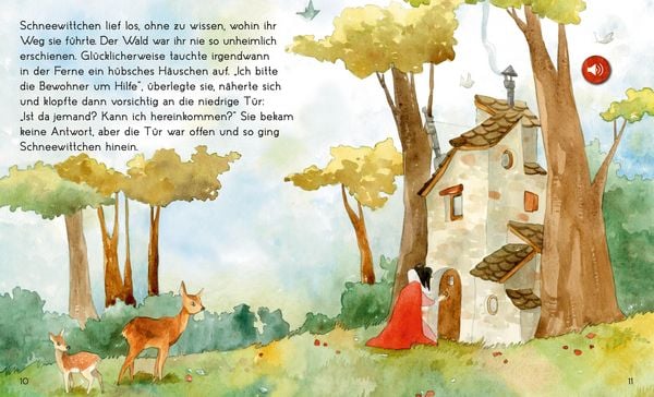 Interaktives Kinderbuch Schneewittchen mit Audiofunktion

