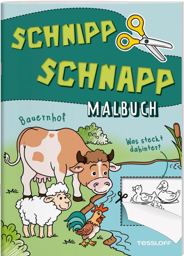 Schnipp Schnapp Malbuch. Bauernhof. Was steckt dahinter? - Tessloff