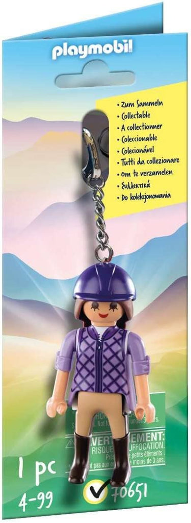 Schulbedarf - Schlüsselanhänger Reiterin - Playmobil