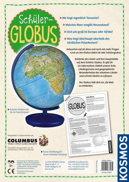 Schüler - Globus - Kosmos