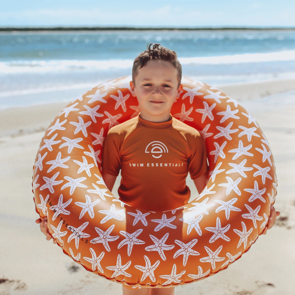 Aufblasbarer Schwimmring 90 cm Sea Stars Design 80 kg Tragkraft