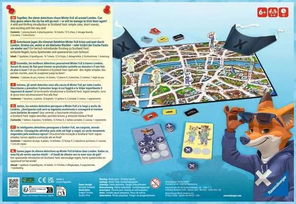 Scotland Yard Junior Kinderspiel ab 6 Jahren – spannende Mister FoX Jagd