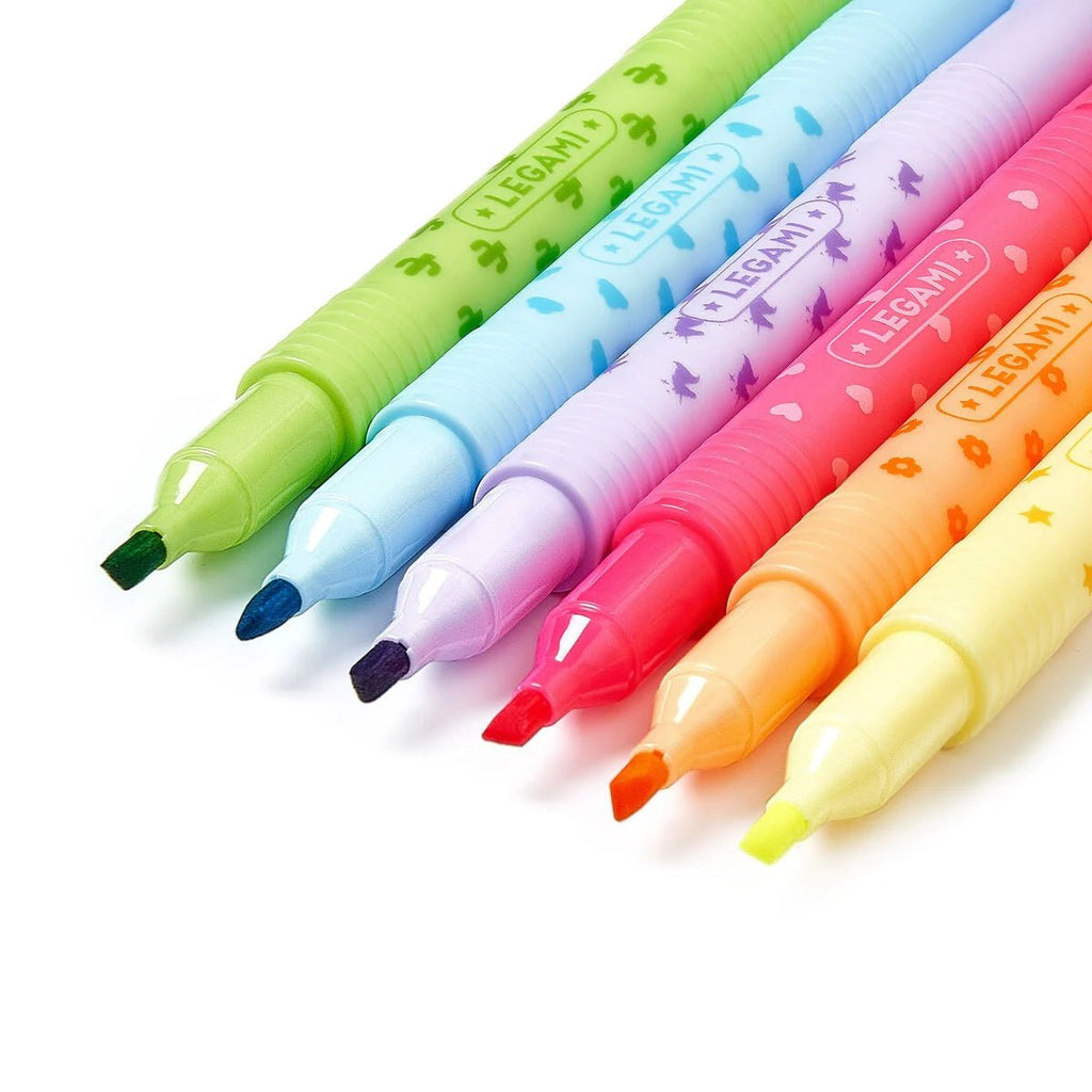 Set mit 6 löschbaren Textmarkern - Magic Highlighters - Legami