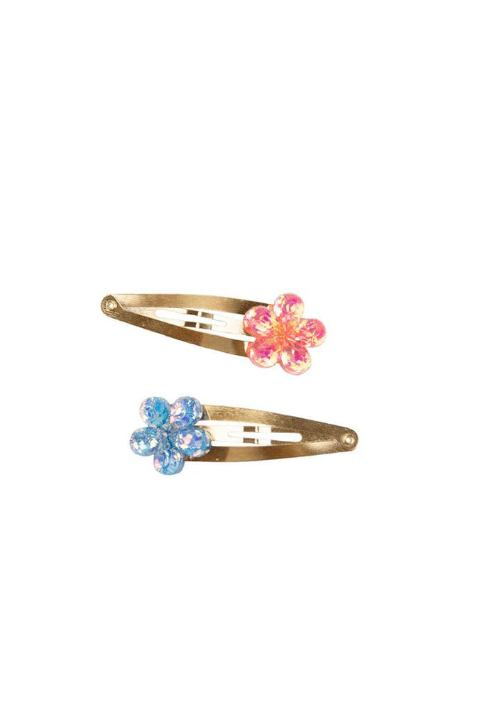 Shimmer Flower Haarspangen Mädchen Schmuck 2er Set ab 3 Jahre