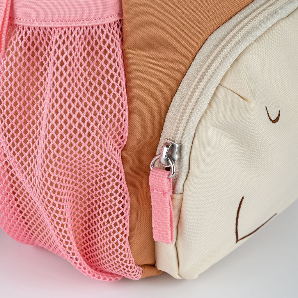 Kindergartenrucksack mit Pony Gesicht und 3D Ohren für Mädchen ab 2 Jahre