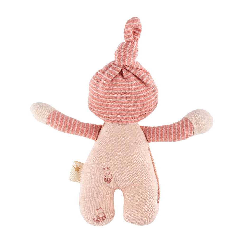 Sigikid Rassel Puppe mit Mütze – Babyspielzeug 0 bis 12 Monate
