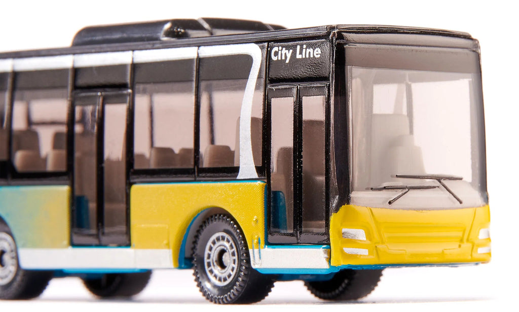 SIKU Linienbus Modellfahrzeug bunt gelb grün blau