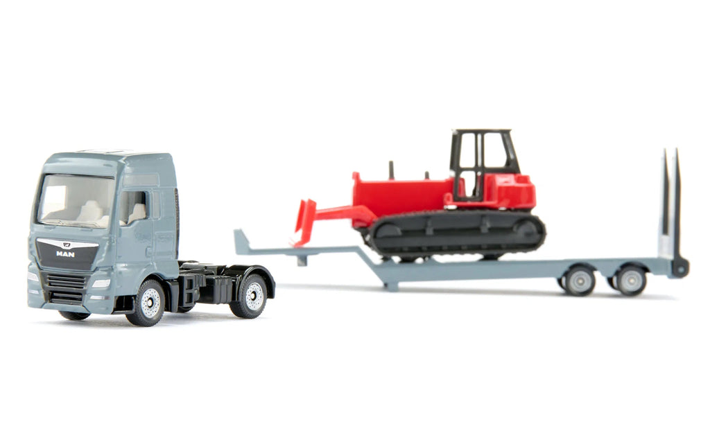 SIKU MAN Lkw mit Planierraupe im Maßstab 1:87
