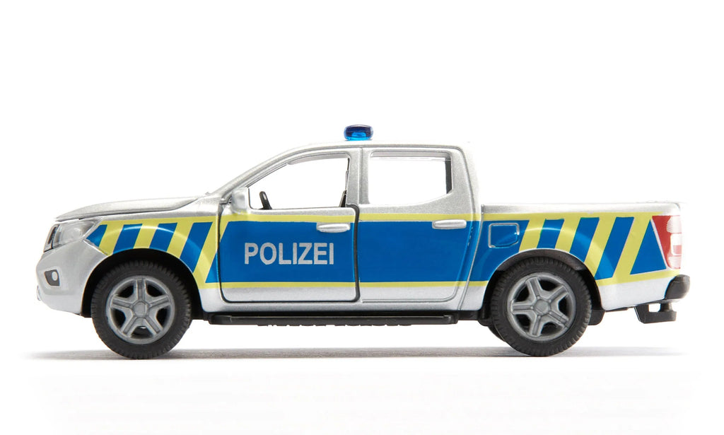 Polizeiauto Nissan Navara Bundespolizei mit Blaulicht
