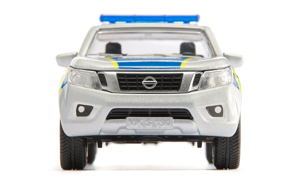 SIKU Polizeifahrzeug mit Blaulicht auf weißem Hintergrund