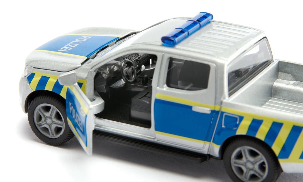 SIKU Polizeifahrzeug Nissan Navara Türen geöffnet
