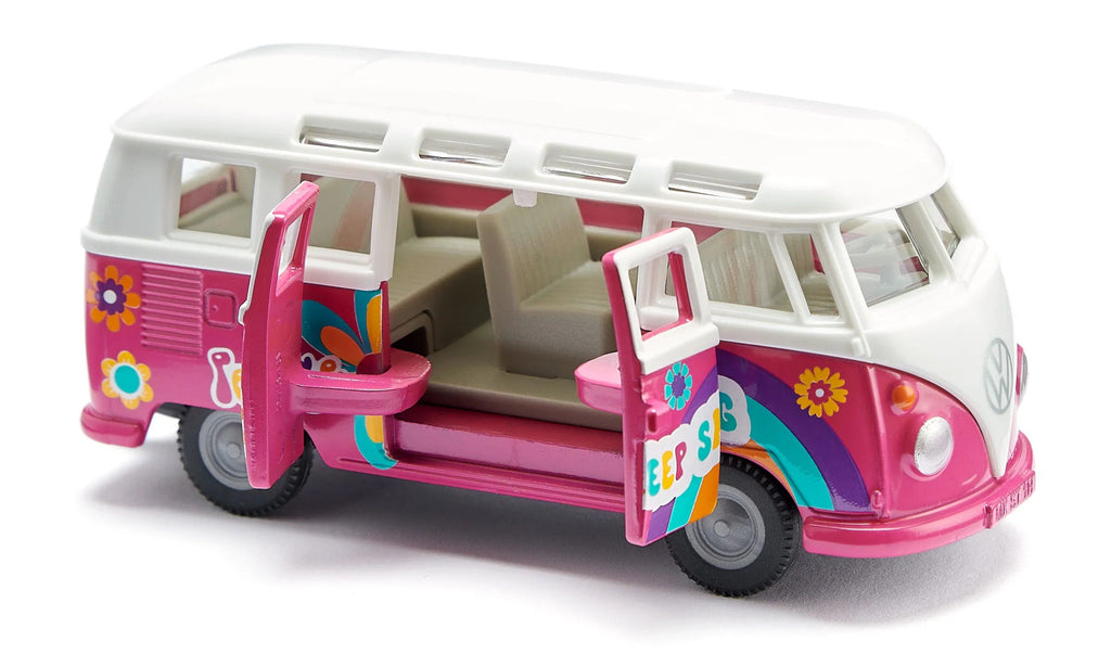 VW Samba Bus Flower Power SIKU Modell Türen öffnen