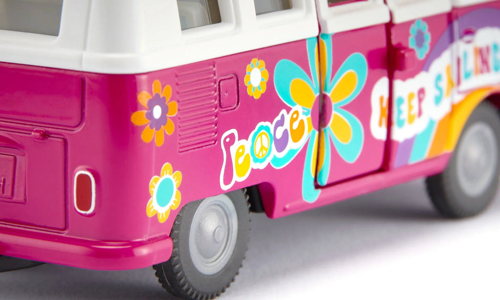 SIKU VW Bulli Samba Modell Flower-Power bunt 1:50