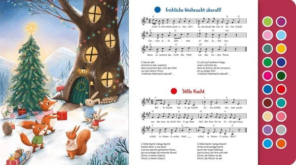 Weihnachtsliederbuch mit O Tannenbaum und Jingle Bells

