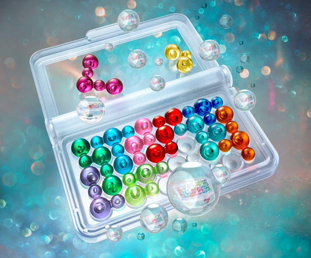 IQ Bubbles Logikspiel 120 Rätsel mit Blasenmuster ab 7 Jahren