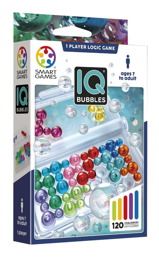 IQ Bubbles Logikspiel 120 Rätsel mit Blasenmuster ab 7 Jahren